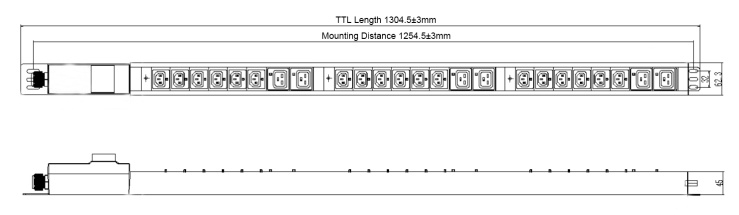 Блок распределения питания PDU-32AV24-18C3-6C9-3P