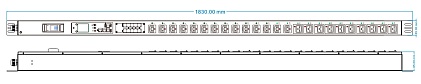 Блок распределения питания PDU-32AVMS24-14C3-10C9-1P